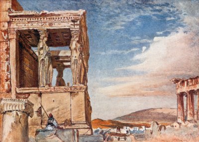 Das Karyatidenportikus des Erechtheion von Westen von John Fulleylove